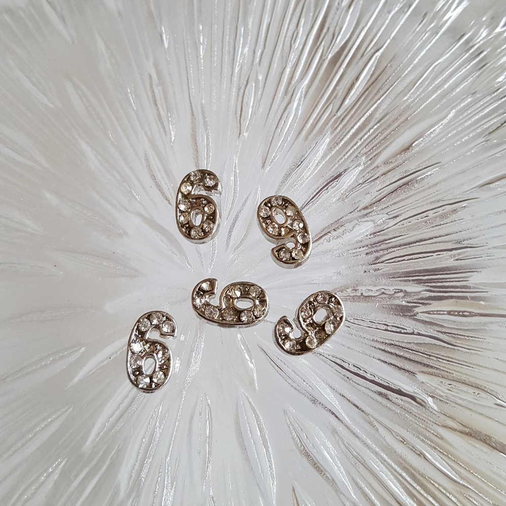 Number 6 or 9 Floating Charm for Picture Locket